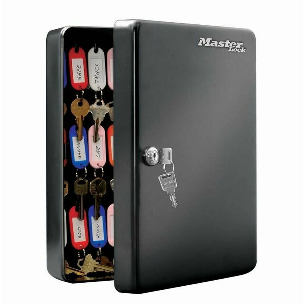 Key cupboard Master Lock Keys Black Steel