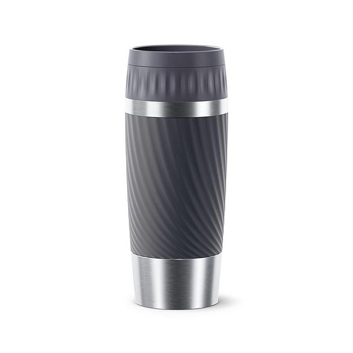 Travel thermos flask Emsa EASY TWIST Anthracite