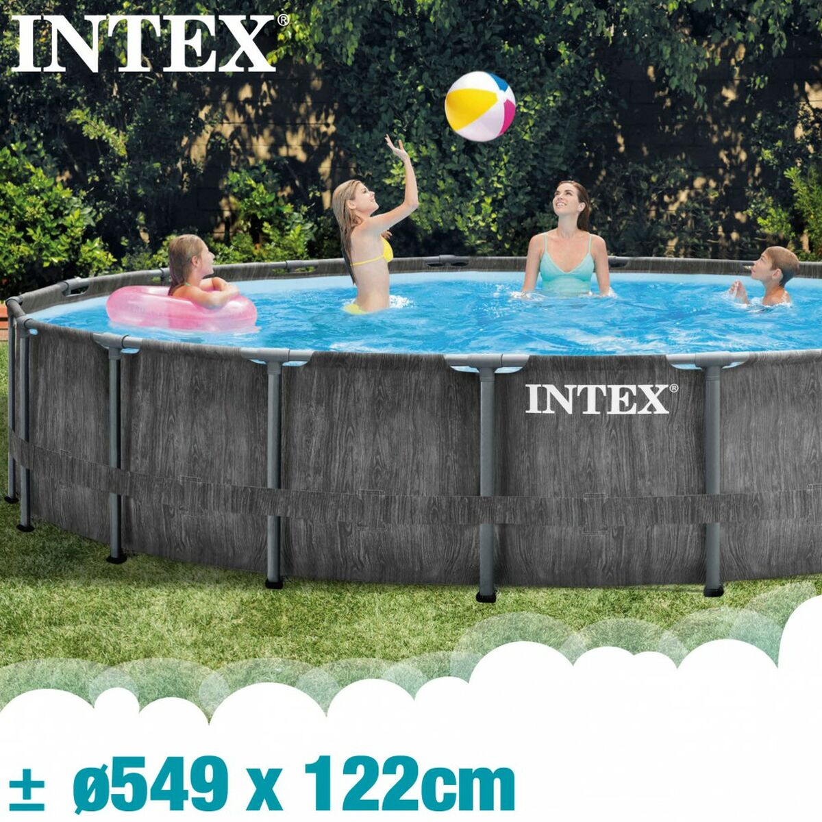 Kivehető medence Intex Baltik 549 x 122 x 549 cm