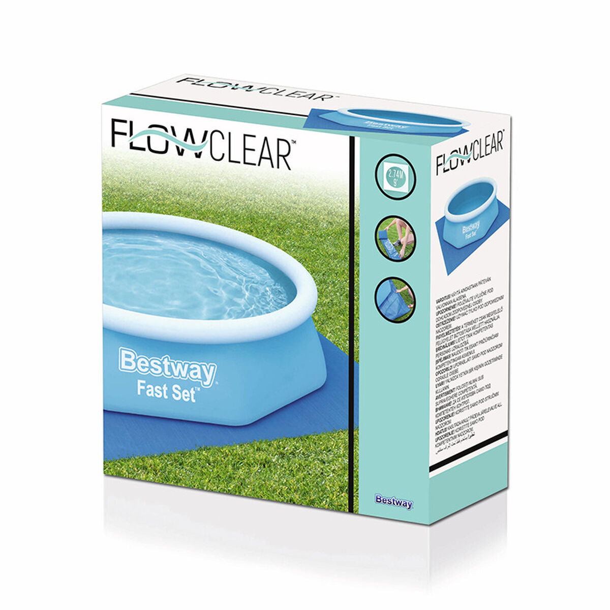 Protective flooring for removable swimming pools Shine Inline
