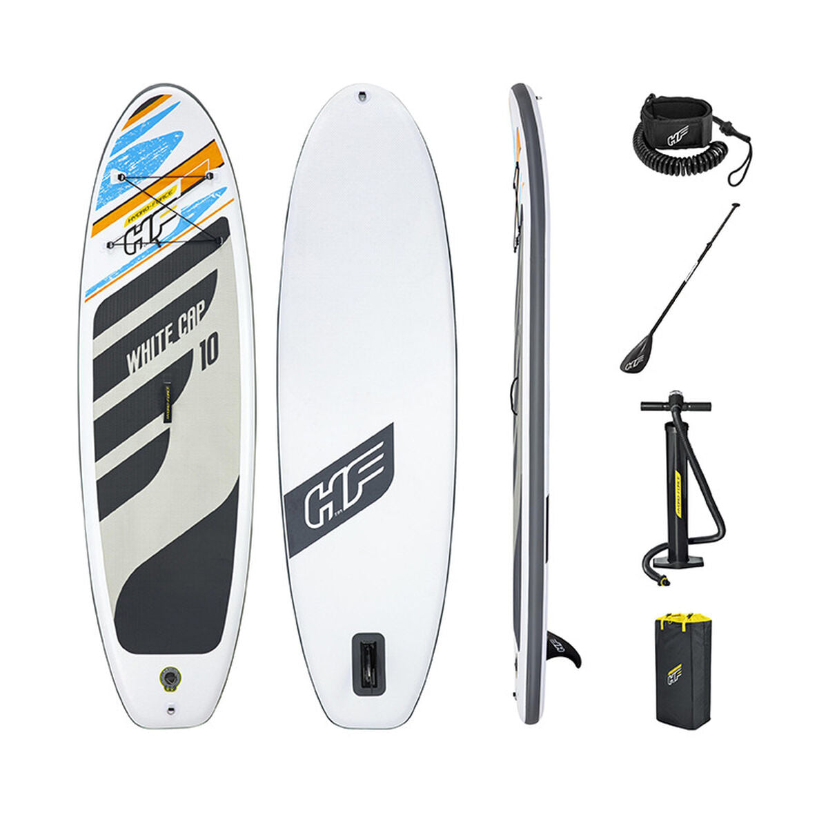 Inflatable Paddle Surf Board with Accessories Bestway Hydro-Force White