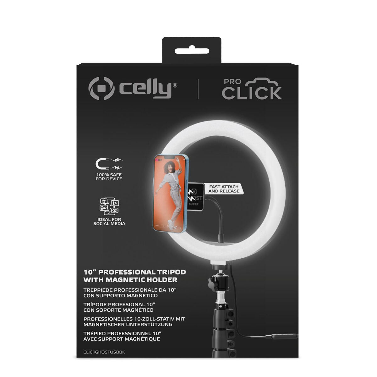 Selfie Ring Light with Tripod and Remote Celly
