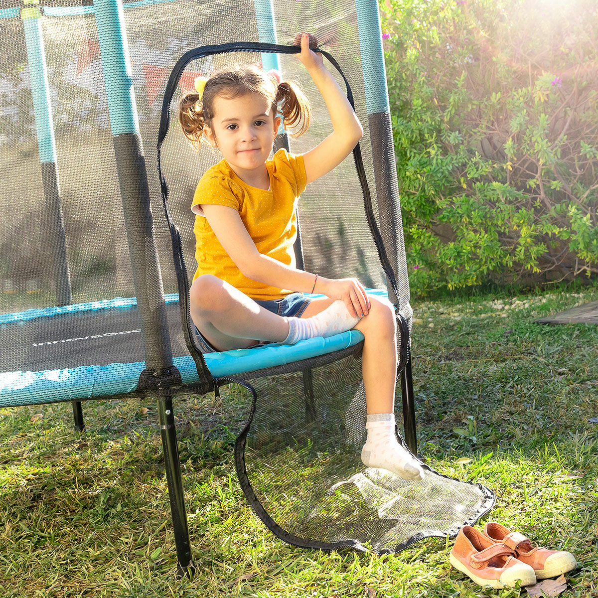 Kids Trampoline with Safety Enclosure Kidine InnovaGoods