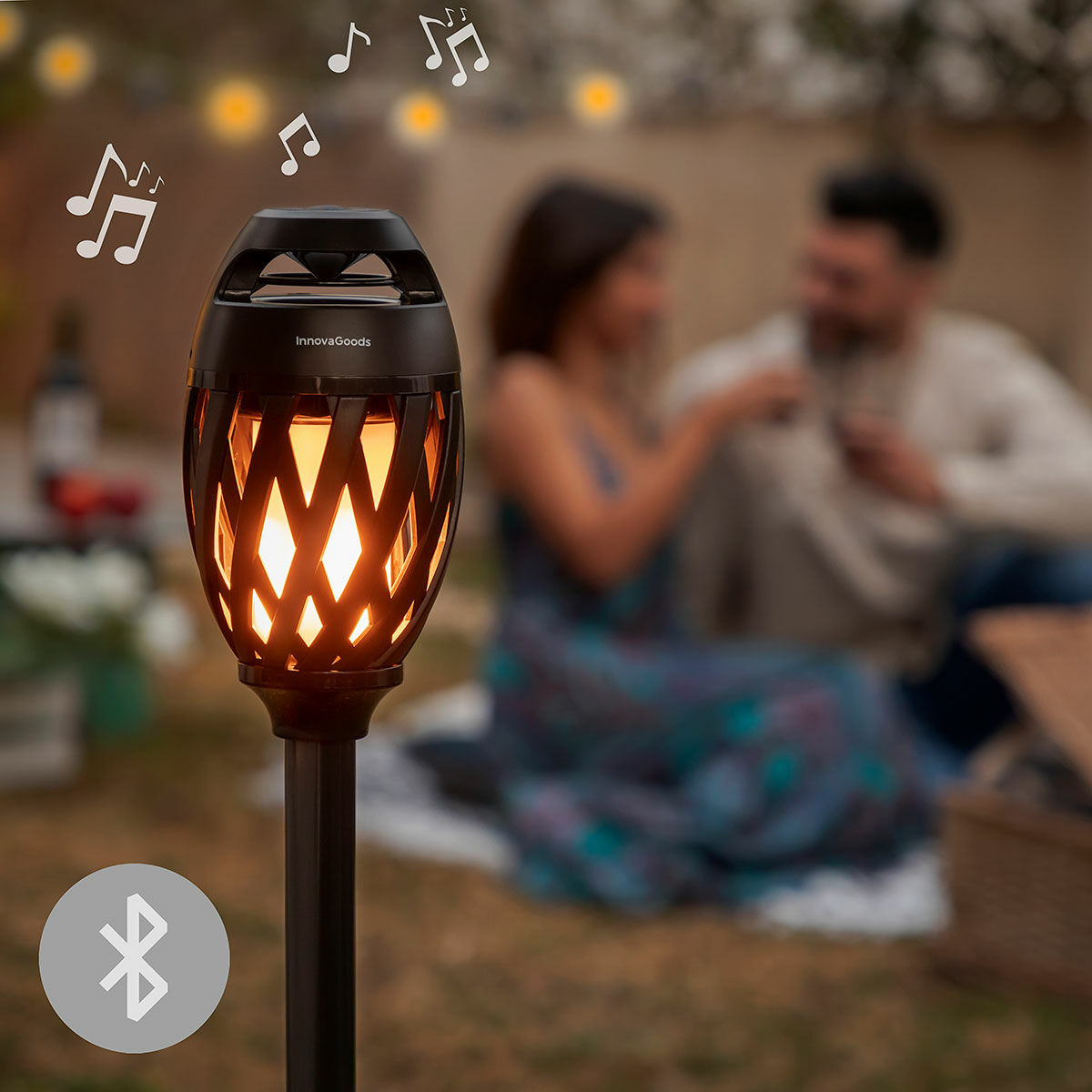 Wireless Speaker with Flame Effect LED