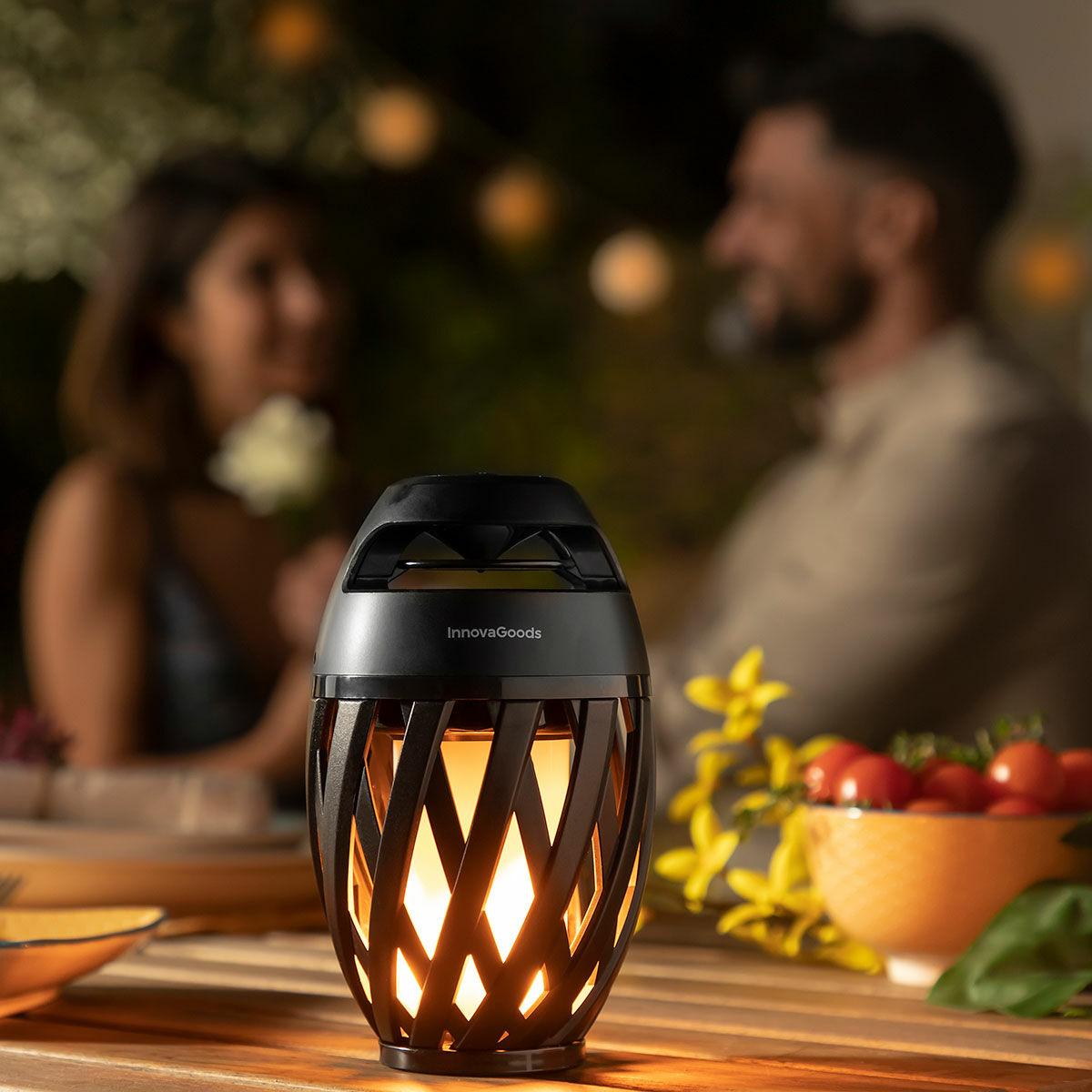 Wireless Speaker with Flame Effect LED