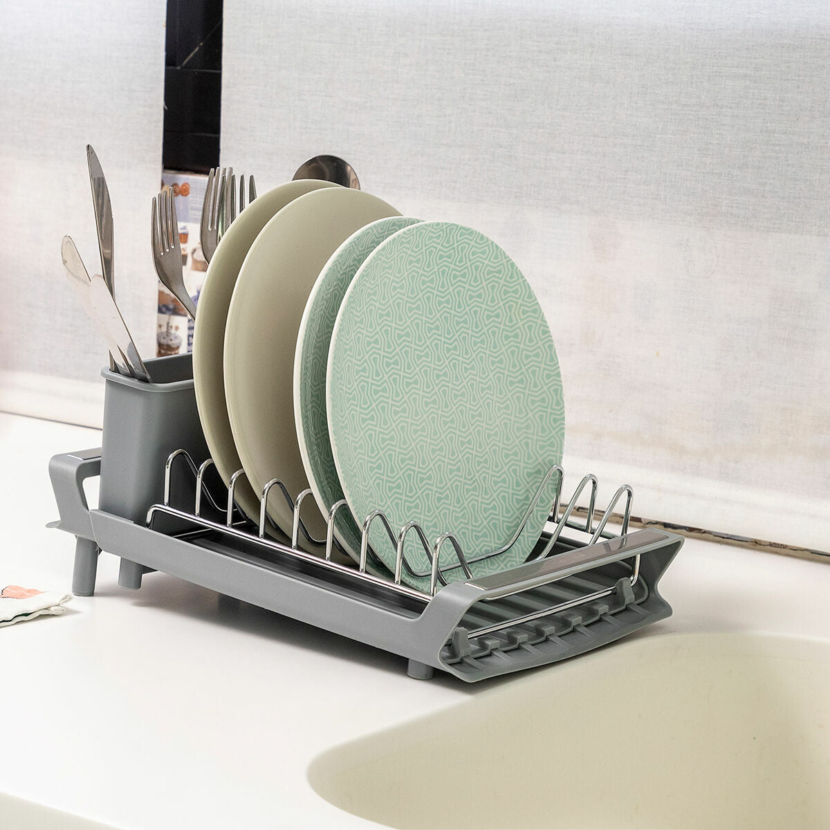 Extendible Dish Drainer for Sink