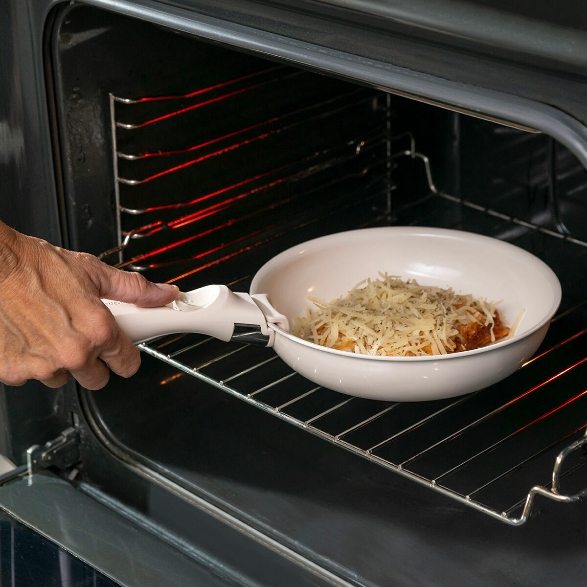 Set of Pans with Removable Handle and Lid Passet 5 Pieces