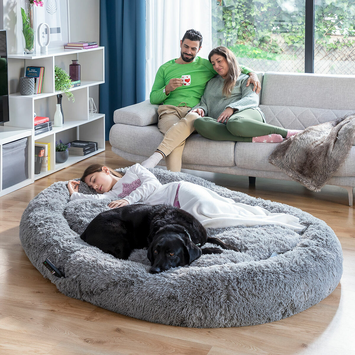 Human Dog Bed XX Grey