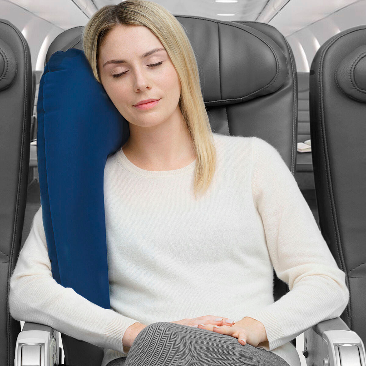 Adjustable Travel Pillow with Seat Attachment