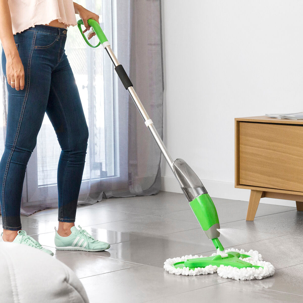 Triple Dust-Mop with Spray Trimoppy