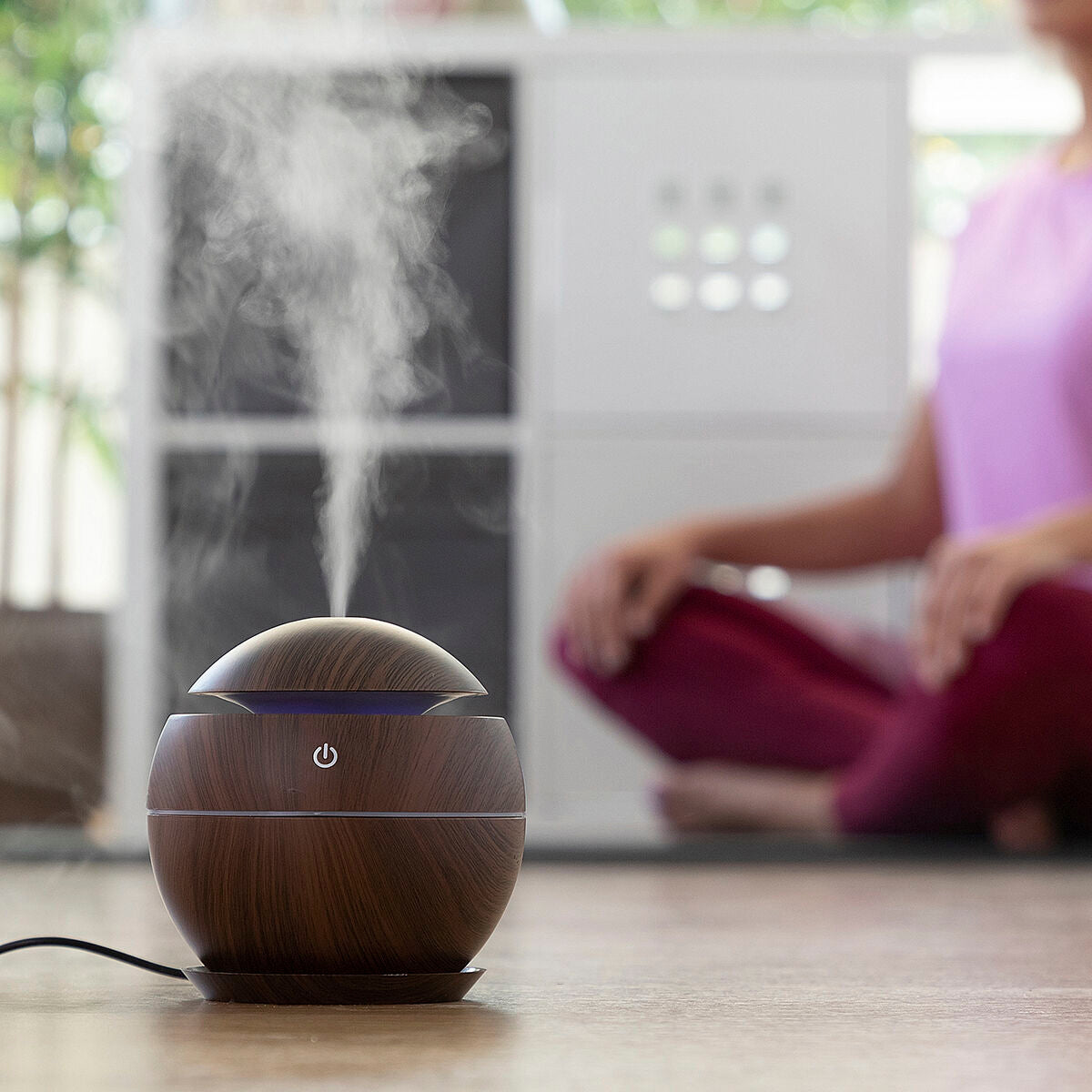 Mini Humidifier Scent Diffuser Dark Walnut