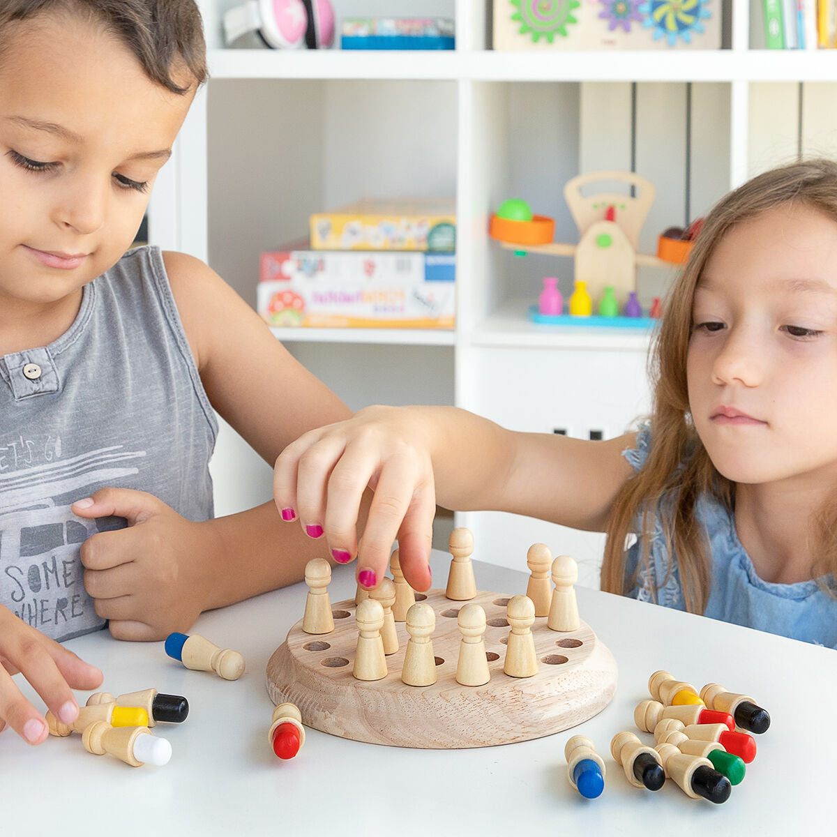 Wooden Memory Chess Taeda 26 Pieces