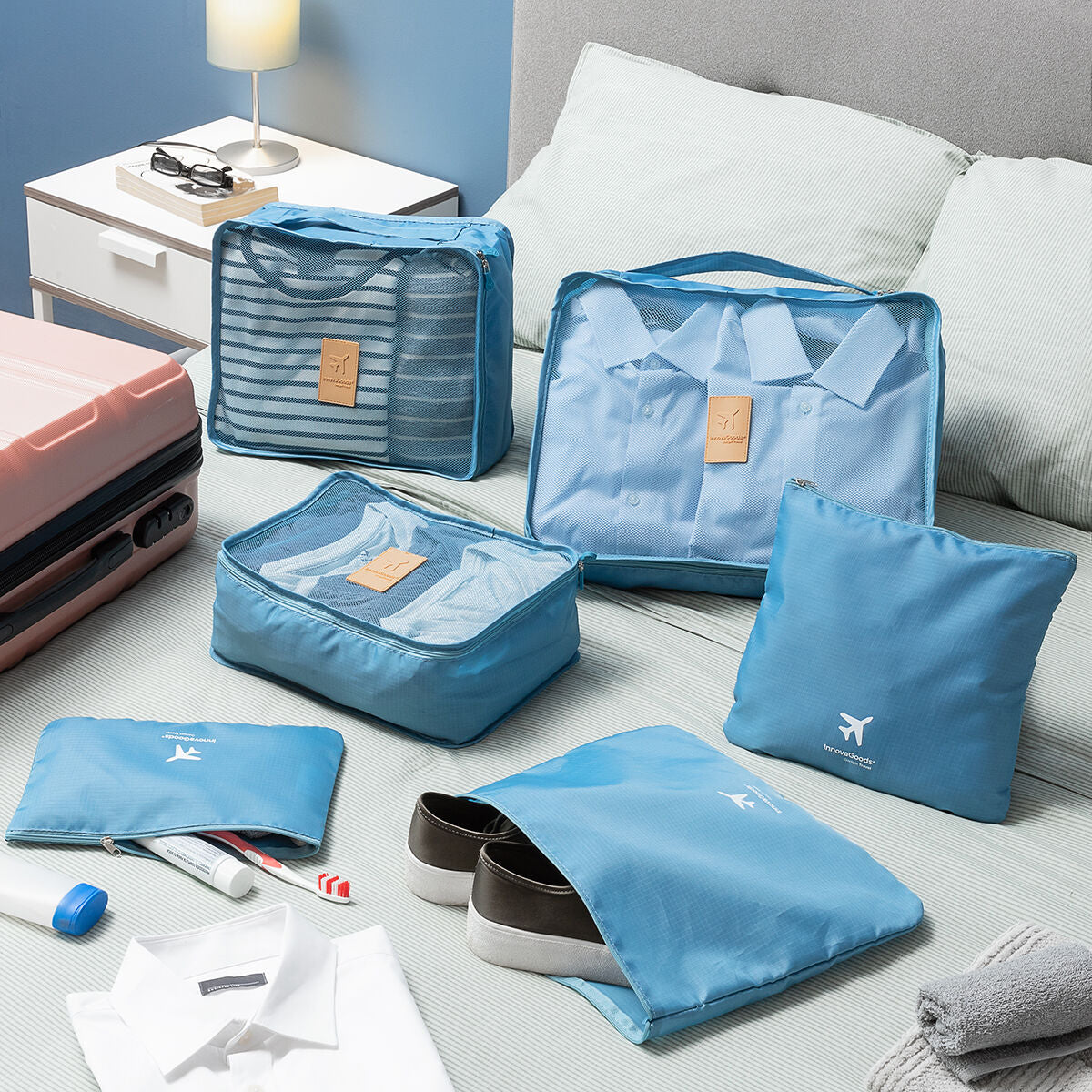 Suitcase Organiser Bag Set 6 Pieces
