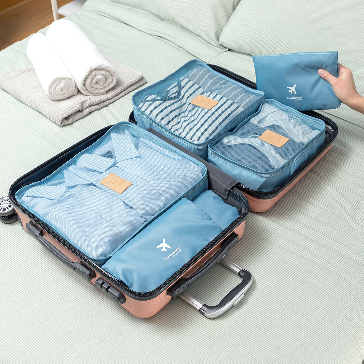 Suitcase Organiser Bag Set 6 Pieces