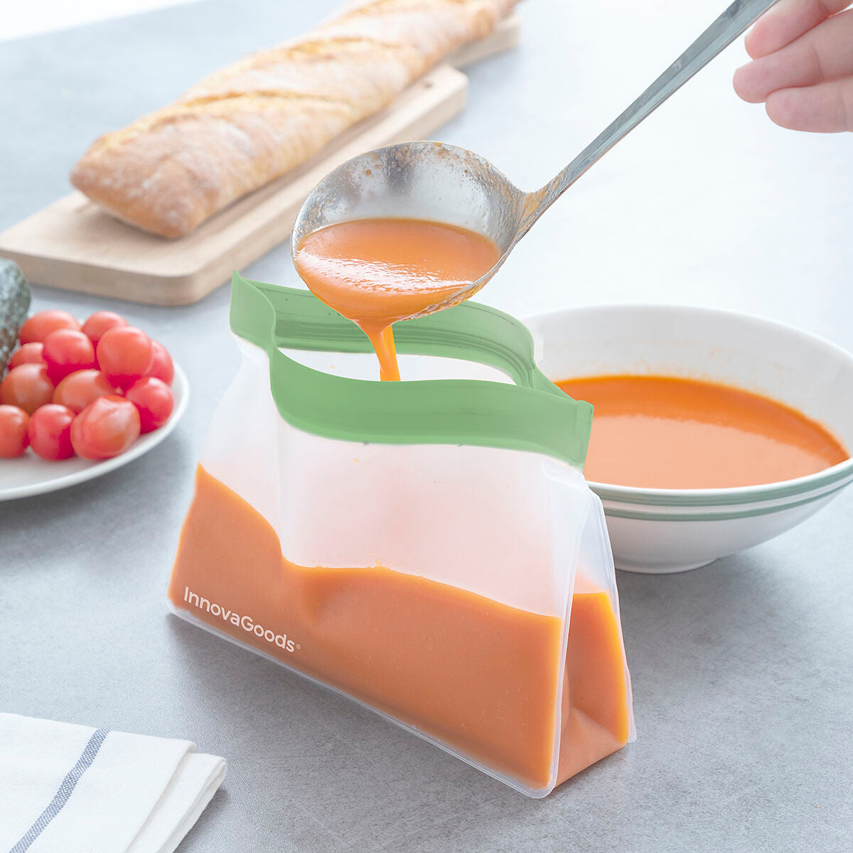 Set of Reusable Hermetically-sealed Bags 6 Units