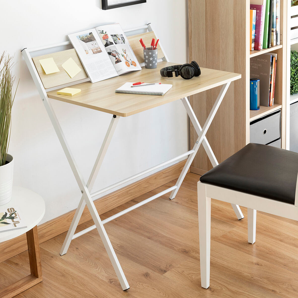 Folding Desk with Shelf Tablezy