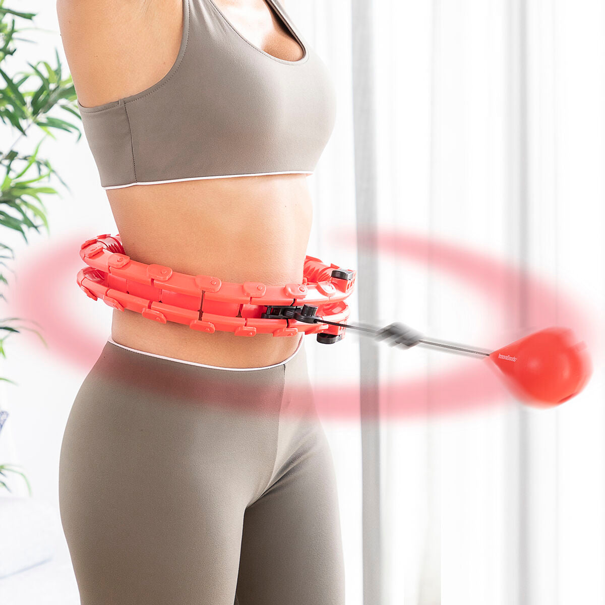 Adjustable Smart Fitness Hoop with Weight