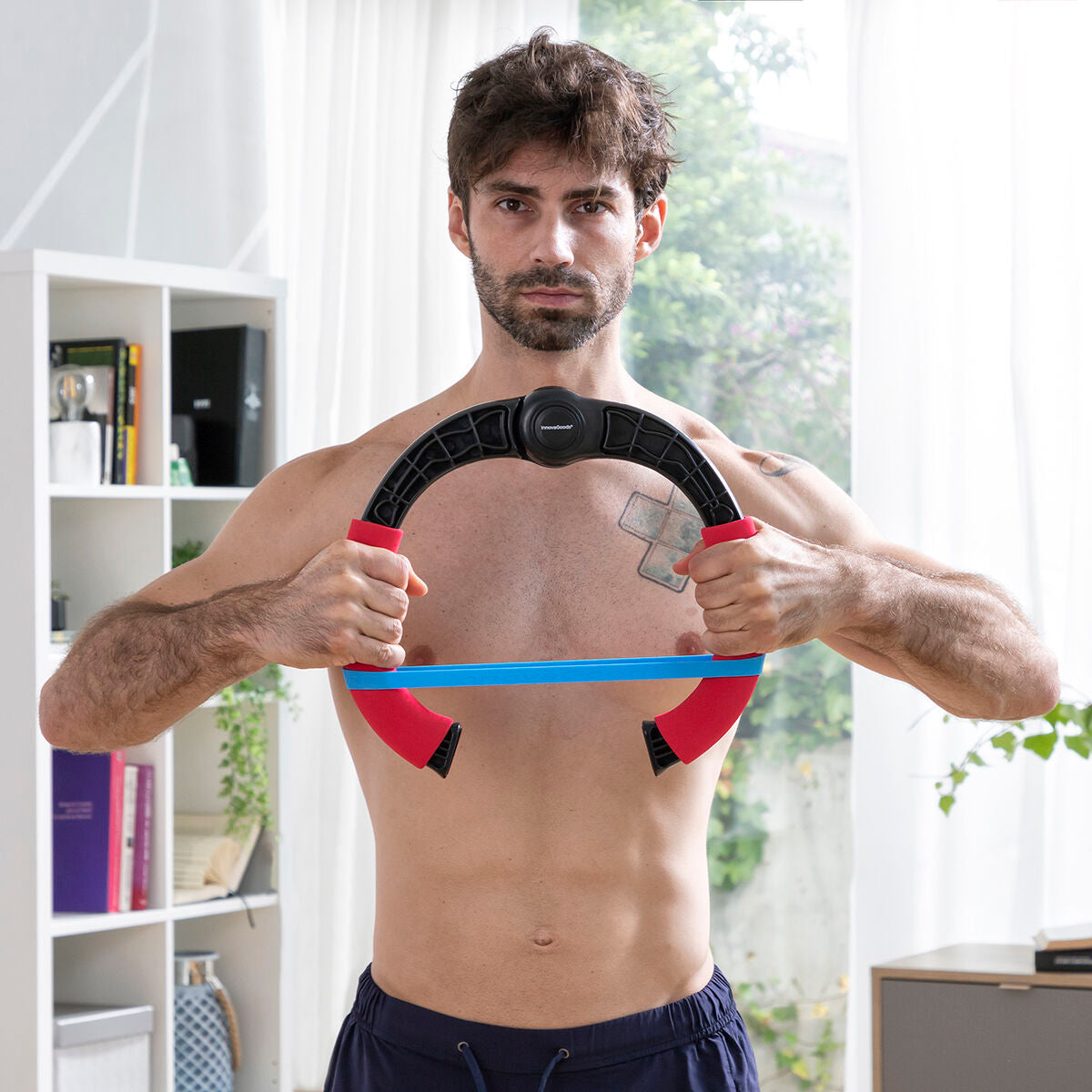 Adjustable Arm Exerciser with Resistance and Exercise Guide