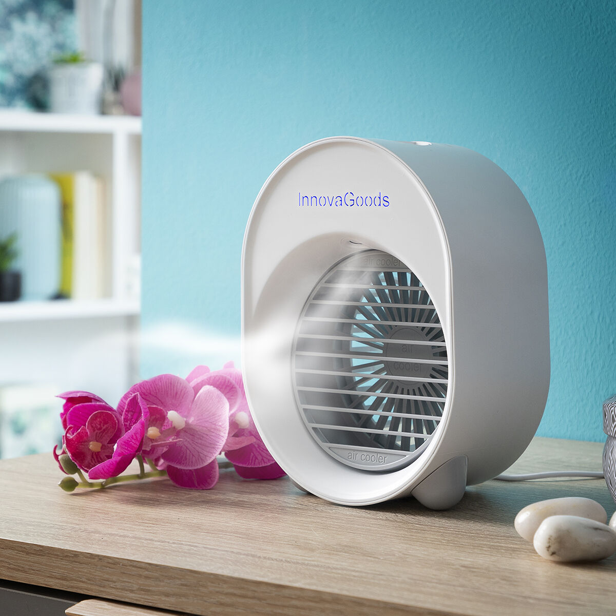 Mini Ultrasound Air Cooler-Humidifier with LED Koolizer
