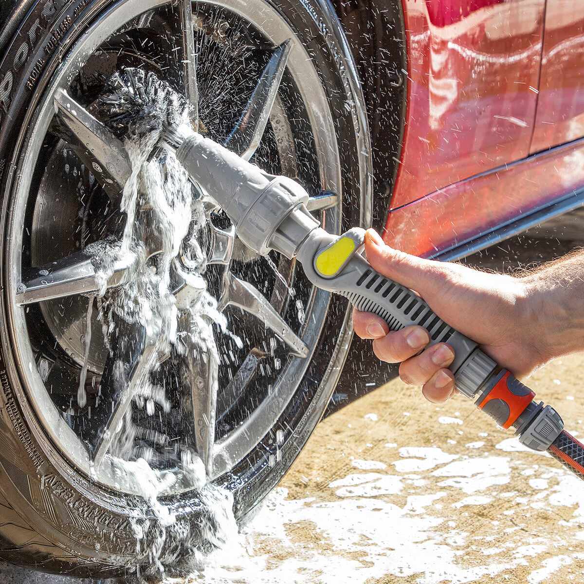 Rotating Brush for Hosepipe
