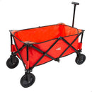 Red Aktive multi-purpose beach cart made of steel and polyester