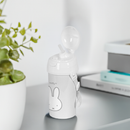 Bottle with Lid and Straw Miffy Niebla Grey PVC 500 ml